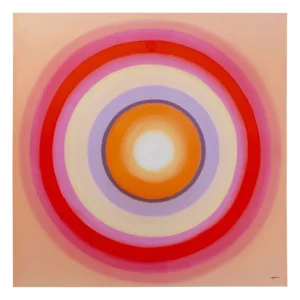KARE Design Pintura Tendency círculos cor-de-rosa 120x120cm Outlet