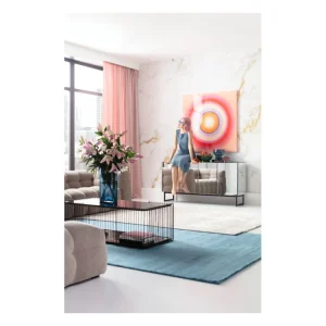 KARE Design Pintura Tendency círculos cor-de-rosa 120x120cm Outlet