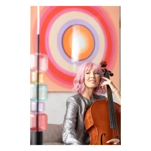 KARE Design Pintura Tendency círculos cor-de-rosa 120x120cm Outlet