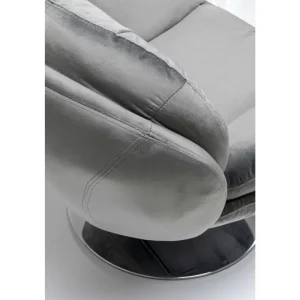 KARE Design Poltrona Giratória Cosy Cinzenta Discount