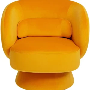 KARE Design Poltrona giratória Orion Amarela Best