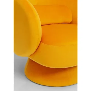 KARE Design Poltrona giratória Orion Amarela Best