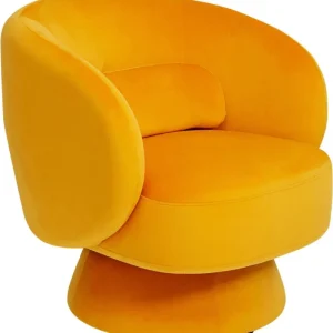KARE Design Poltrona giratória Orion Amarela Best