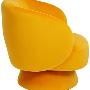 KARE Design Poltrona giratória Orion Amarela Best