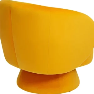 KARE Design Poltrona giratória Orion Amarela Best