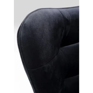 KARE Design Poltrona giratória Oscar Velvet Black Discount