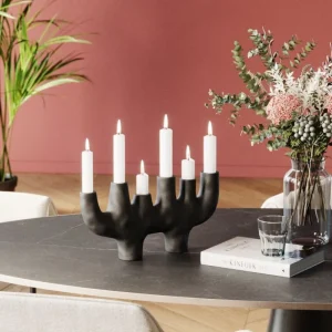 KARE Design Porta-velas 6 Sticker´s 47cm Hot