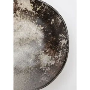 KARE Design Prato de sopa Savannah Castanho/Cinzento Mate Ø20cm Clearance