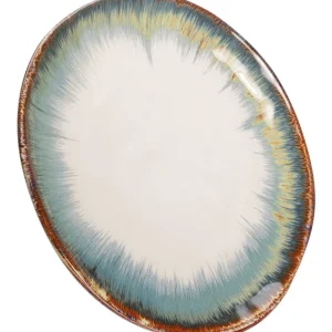 KARE Design Prato Organic Azul e Branco 26cm Sale