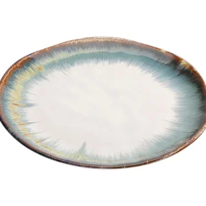 KARE Design Prato Organic Azul e Branco 26cm Sale