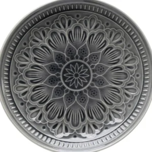 KARE Design Prato Sicilia Mandala Cinzento Ø21cm Outlet