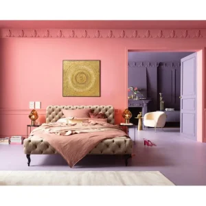 KARE Design Quadro Art Geometric Circle Dourado 120x120cm Sale