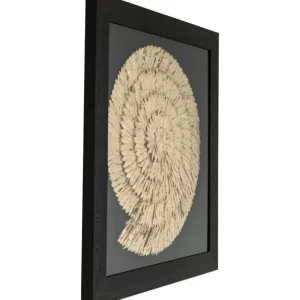 KARE Design Quadro c/ moldura Dourado Snail 120x120cm Fashion