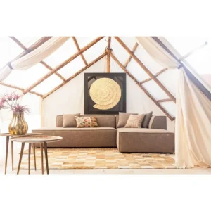 KARE Design Quadro c/ moldura Dourado Snail 120x120cm Fashion