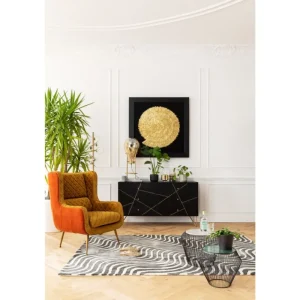 KARE Design Quadro c/ moldura Dourado Snail 120x120cm Fashion