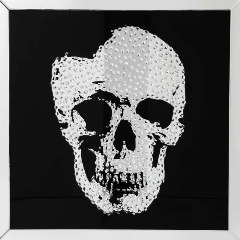 quadro_c_moldura_espelho__0-1.webp KARE Design Quadro c/ moldura Espelho Skull 100x100cm Sale