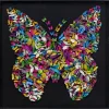KARE Design Quadro c/ moldura Farfalla 120x120cm New