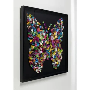 KARE Design Quadro c/ moldura Farfalla 120x120cm New