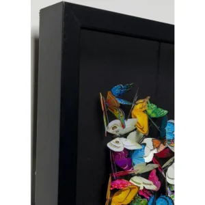 KARE Design Quadro c/ moldura Farfalla 120x120cm New