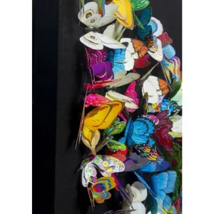 KARE Design Quadro c/ moldura Farfalla 120x120cm New