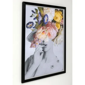KARE Design Quadro c/ moldura Flower Lady Pastel 152x117cm Outlet