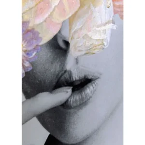 KARE Design Quadro c/ moldura Flower Lady Pastel 152x117cm Outlet