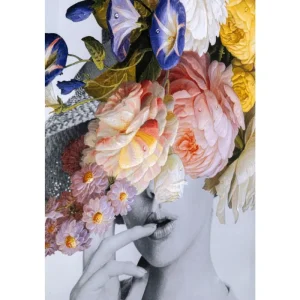 KARE Design Quadro c/ moldura Flower Lady Pastel 152x117cm Outlet