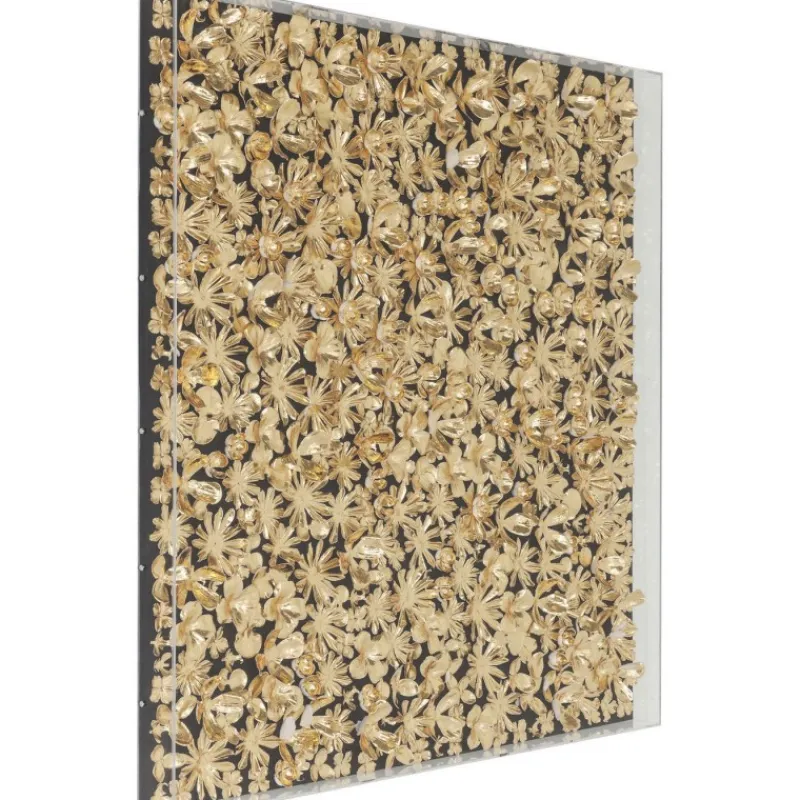 quadro_c_moldura_gold_flo_2.webp KARE Design Quadro c/ moldura Gold Flower 120x120cm Hot