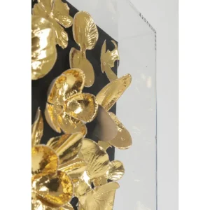 KARE Design Quadro c/ moldura Gold Flower 60x60cm Outlet