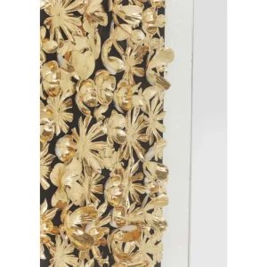 KARE Design Quadro c/ moldura Gold Flower 120x120cm Hot