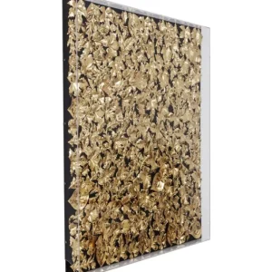 KARE Design Quadro c/moldura Gold Leaf 120x120cm Best