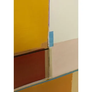 KARE Design Quadro com Moldura Abstract Shapes Amarelo 113x113 cm Clearance