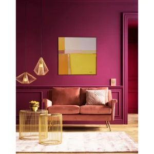 KARE Design Quadro com Moldura Abstract Shapes Amarelo 113x113 cm Clearance