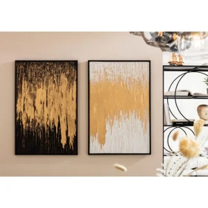 KARE Design Quadro com moldura Abstract Preta 80x120 cm Discount