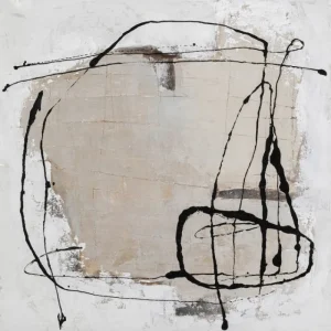 KARE Design Quadro com Moldura Dust Cinzento 100x100cm Outlet