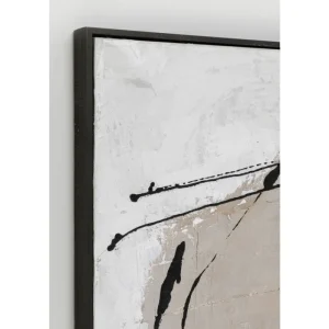 KARE Design Quadro com Moldura Dust Cinzento 100x100cm Outlet