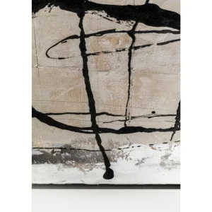 KARE Design Quadro com Moldura Dust Cinzento 100x100cm Outlet