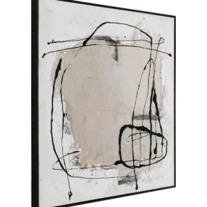 KARE Design Quadro com Moldura Dust Cinzento 100x100cm Outlet