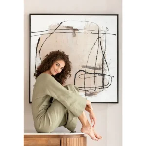 KARE Design Quadro com Moldura Dust Cinzento 100x100cm Outlet