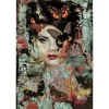KARE Design Quadro de Vidro Lady Butterfly 100x150cm Hot