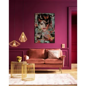 KARE Design Quadro de Vidro Lady Butterfly 100x150cm Hot