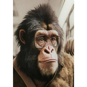 KARE Design Quadro de Vidro Metro Monkey 60x60cm Sale
