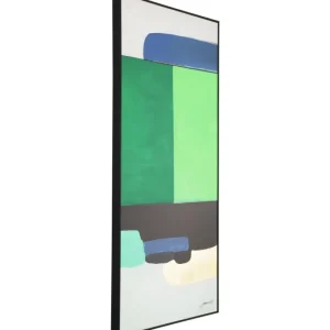 KARE Design Quadro emoldurado Abstract Shapes Green 73x143cm Online