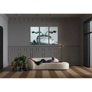 KARE Design Quadro Triptychon Oldtimer Back 160x240cm Best