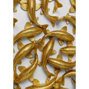 KARE Design "Decoração de Parede School of Koi Gold Ø160 cm   54340" Fashion