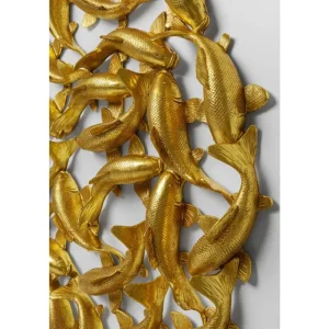 KARE Design "Decoração de Parede School of Koi Gold Ø160 cm   54340" Fashion