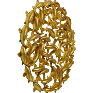 KARE Design "Decoração de Parede School of Koi Gold Ø160 cm   54340" Fashion