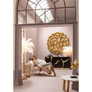 KARE Design "Decoração de Parede School of Koi Gold Ø160 cm   54340" Fashion