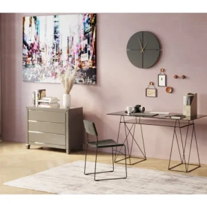 KARE Design Relógio de parede Andrea Preto 60 cm Ø Best