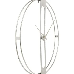 KARE Design Relógio de Parede Clip Prateado Ø60cm Best